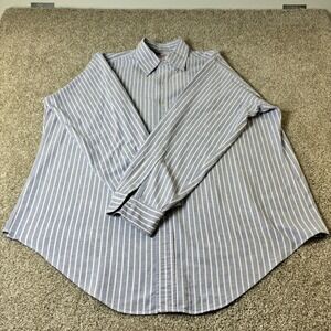 Brooks Brothers Striped Button Down Shirt Long‎ Sleeve Cotton Mens 17/34